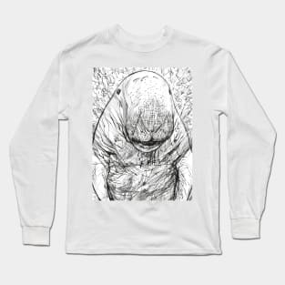 DUGONG pencil portrait .1 Long Sleeve T-Shirt